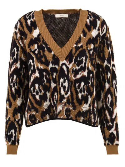 Akep Sweaters Multi Colour In Brown