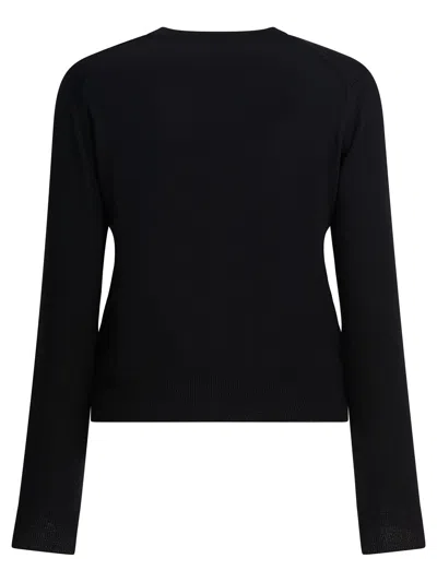 Maison Kitsuné Baby Fox Knitwear Black In Black