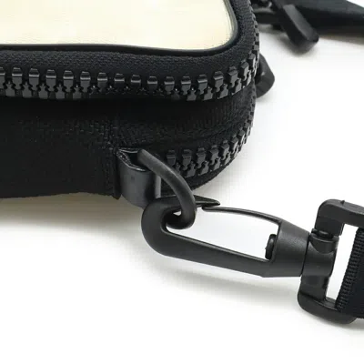 Pre-owned Chanel Sport Black White Yellow Nylon Pochette Pouch Shoulder Bag ()