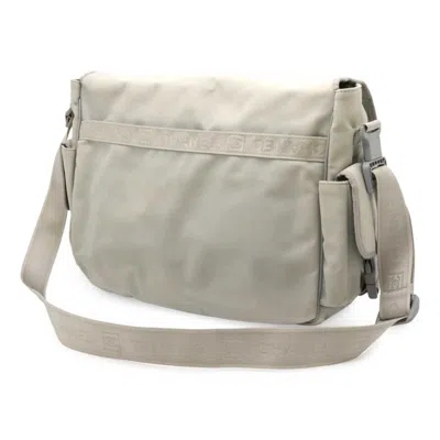 Pre-owned Chanel Sport Light Gray Nylon Shoulder Bag ()