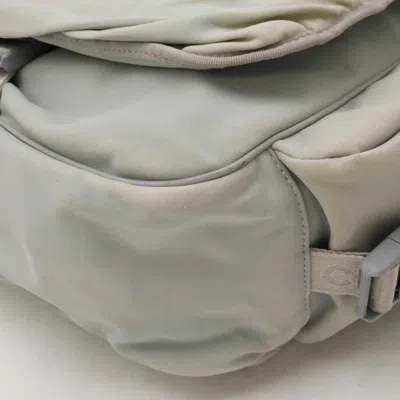 Pre-owned Chanel Sport Light Gray Nylon Shoulder Bag ()