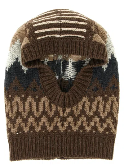 Brunello Cucinelli Balaclava Cashmere Hats Brown