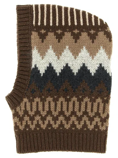 Brunello Cucinelli Balaclava Cashmere Hats Brown