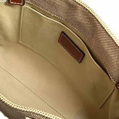 Pre-owned Chloé Beige Brown Canvas Leather Tote Bag ()