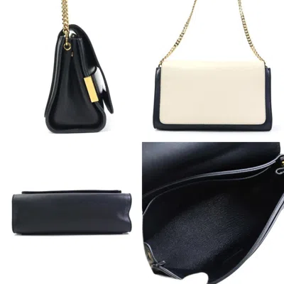 Pre-owned Chloé Black Ivory Leather Shoulder Bag ()