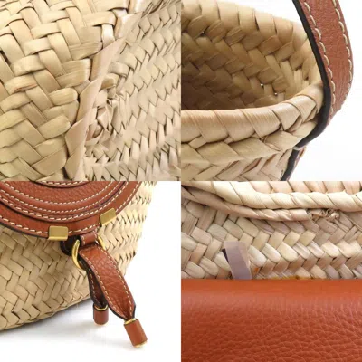 Pre-owned Chloé Brown Straw Leather Shoulder Bag ()
