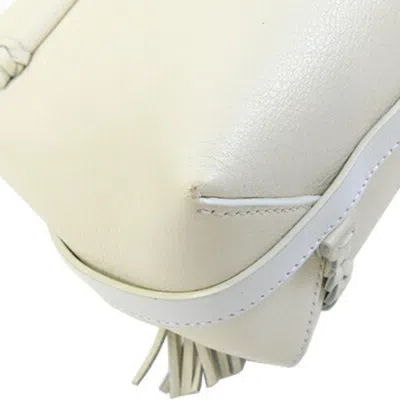 Pre-owned Chloé Ivory Leather Handbag Shoulder Bag ()