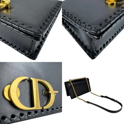 Pre-owned Dior Christian  Black Leather Shoulder Bag ()