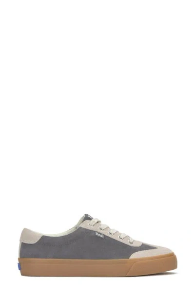 Keds Women's Jump Kick T-toe Suede Lace Up Leather Sneakers In Gray