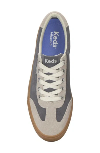 Keds Women's Jump Kick T-toe Suede Lace Up Leather Sneakers In Gray