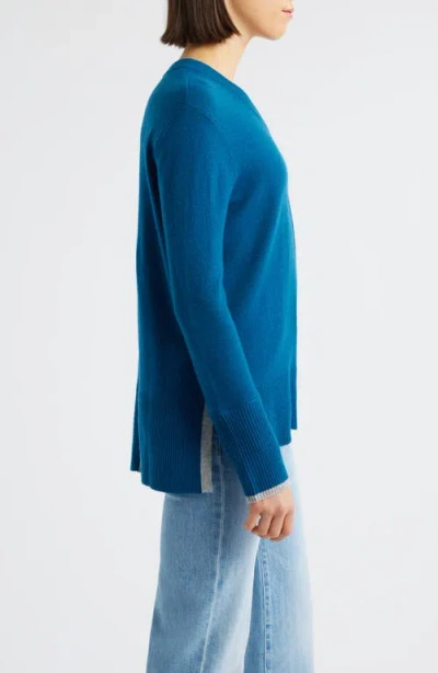 Griffen Tipped Wool & Cashmere High-low Sweater In Multi