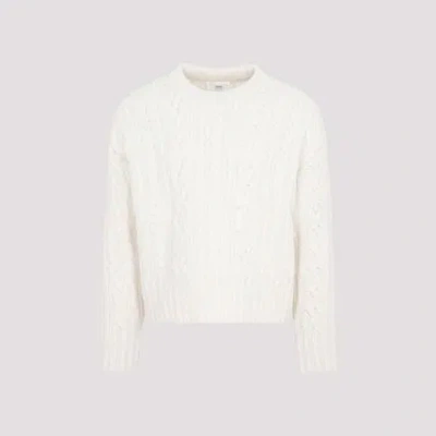 Ami Alexandre Mattiussi Ami Paris Sweaters Beige In White