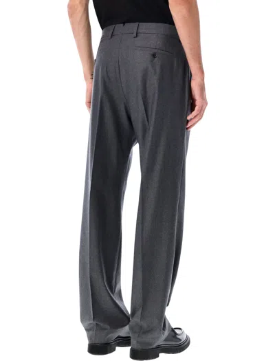 Ami Alexandre Mattiussi Ami Paris Ami Paris Grey Wool Classic Trousers In Gray