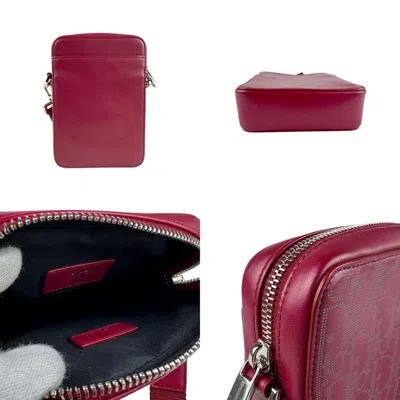 Pre-owned Dior Christian  Red Color Leather Shoulder Bag ()
