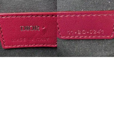 Pre-owned Dior Christian  Red Color Leather Shoulder Bag ()
