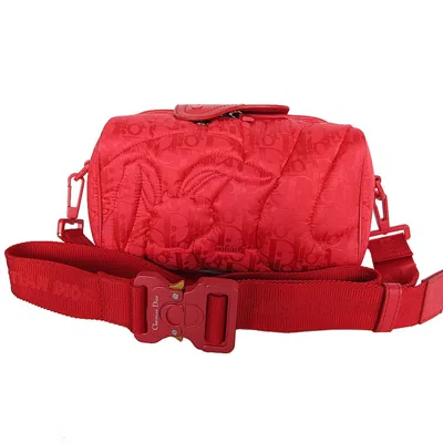 Pre-owned Dior Christian  Red Color Nylon Shoulder Bag ()