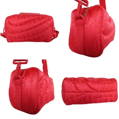 Pre-owned Dior Christian  Red Color Nylon Shoulder Bag ()