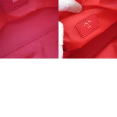 Pre-owned Dior Christian  Red Color Nylon Shoulder Bag ()