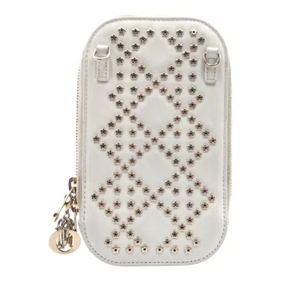 Pre-owned Dior Christian  White Leather Pouch Shoulder Bag ()