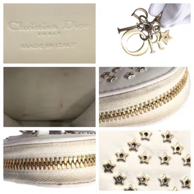Pre-owned Dior Christian  White Leather Pouch Shoulder Bag ()