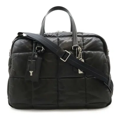 Pre-owned Coach Black Boston Bag Shoulder Bag ()