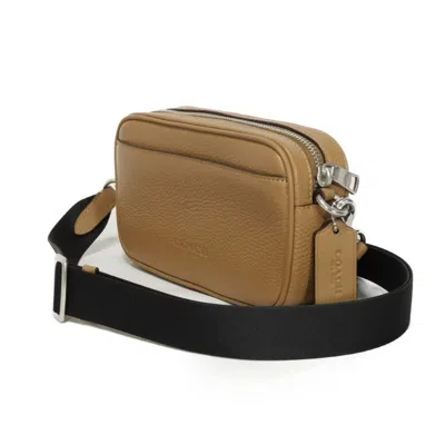 Pre-owned Coach Brown Leather Pochette Shoulder Bag ()