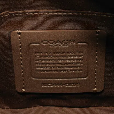 Pre-owned Coach Brown Leather Pochette Shoulder Bag ()