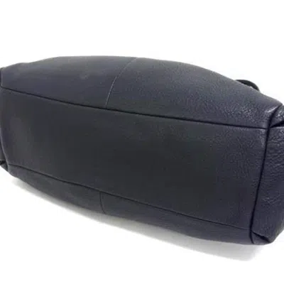 Pre-owned Coach Dark Navy Leather Handbag Shoulder Bag ()