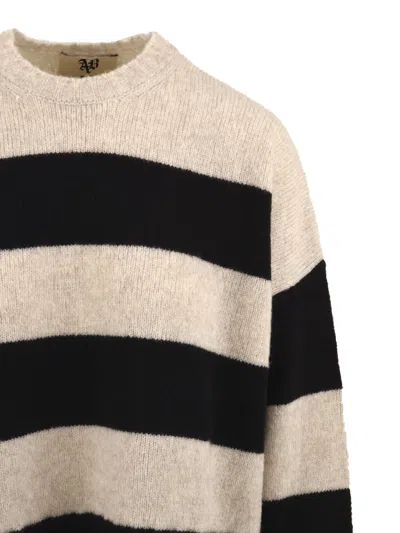 Aniye By Striped Distressed Sweater In Neutral
