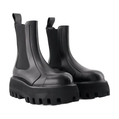 Alexander Mcqueen Ankle Boots Alexander Mc Queen Leather Black In Black