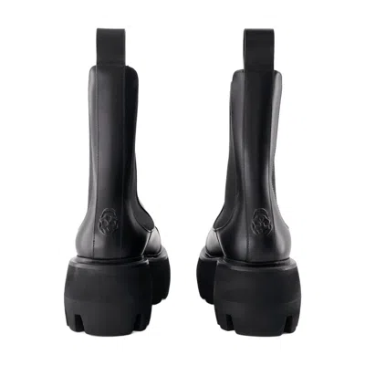 Alexander Mcqueen Ankle Boots Alexander Mc Queen Leather Black In Black