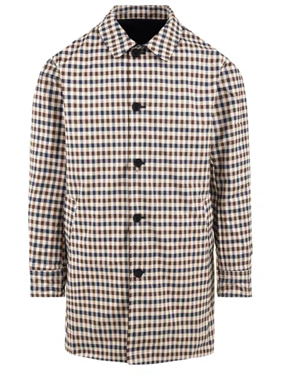 Aquascutum Coats Blue In Black