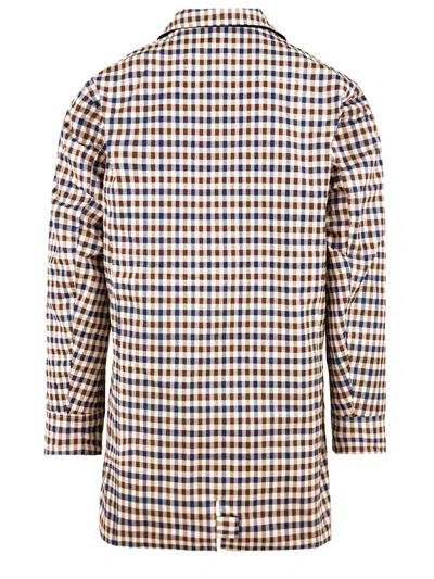 Aquascutum Coats Blue In Black