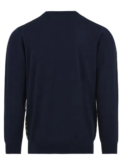 Aquascutum Sweaters Blue In Brown