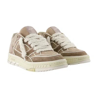 Axel Arigato Low-top Nubuck Sneakers With Embroidered Logo In Multi