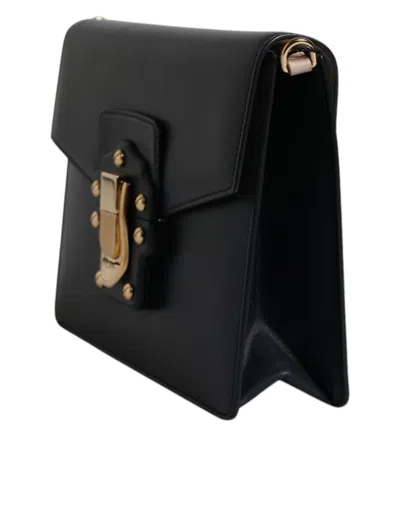 Pre-owned Dolce & Gabbana Black Calfskin Leather Shoulder Strap Women's Bag ()