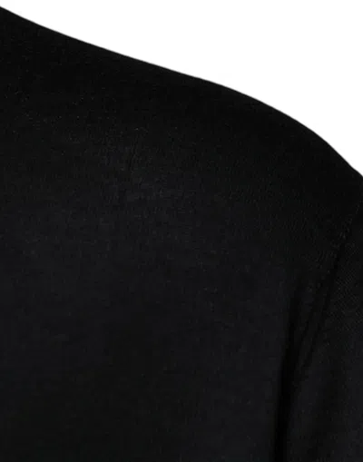 Pre-owned Dolce & Gabbana Black Cashmere Crew Neck Pullover Men's Sweater ()