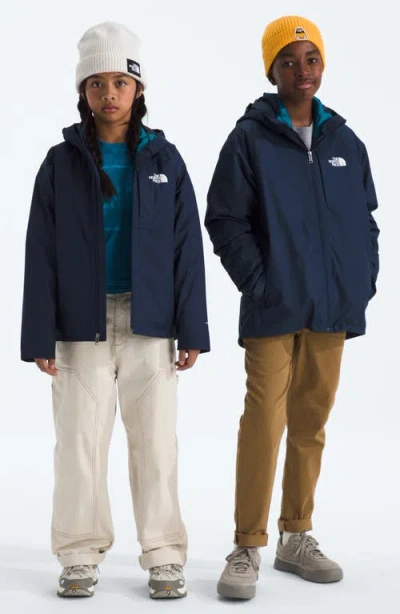 The North Face Kids' Perrito 4-in-1 Hooded Jacket In Blue