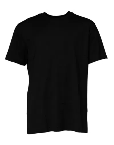 Dolce & Gabbana Black Crew Neck Short Sleeve Men's T-shirt In Black