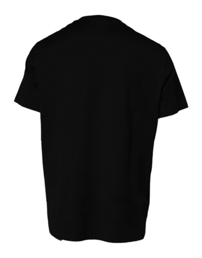Dolce & Gabbana Black Crew Neck Short Sleeve Men's T-shirt In Black