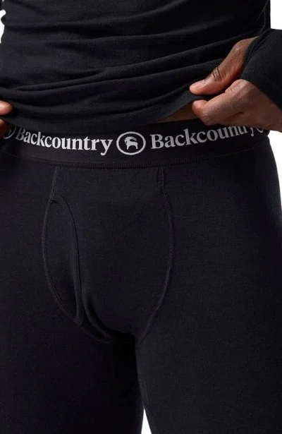 Backcountry Cedars Rws Merino Lt-wt Baselayer Bottom In Black