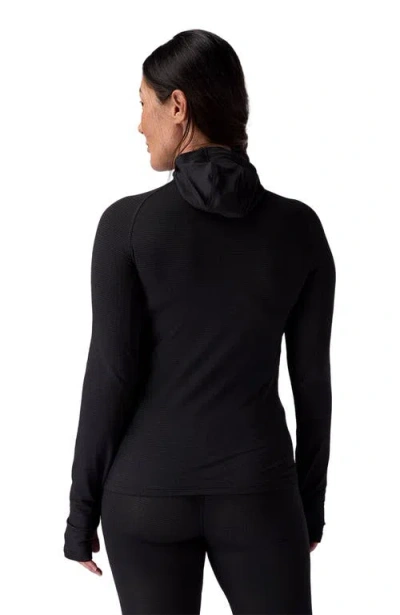 Backcountry Pines Microgrid Ultra-lt Baselayer Balaclava Top In Black