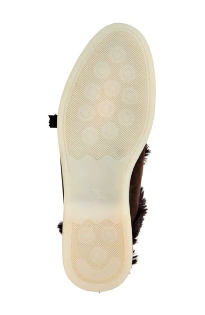 Bruno Magli Palmer Genuine Shearling Lined Mule In Brown