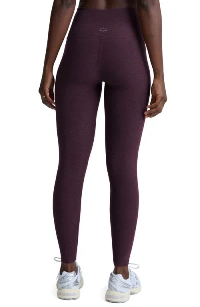 Beyond Yoga Powerbeyond Midi Legging In Rich Plum In Burgundy