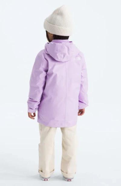 The North Face Kids' Triclimate® 600 Fill Power Down Reversible Waterproof Hooded Jacket In Purple