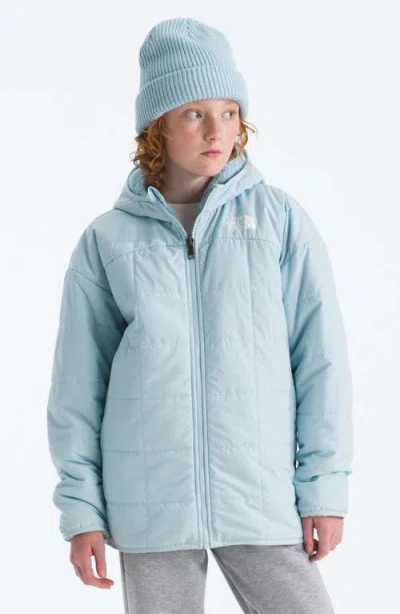The North Face Kids' Shasta Water Repellent Reversible Hooded Jacket In Blue