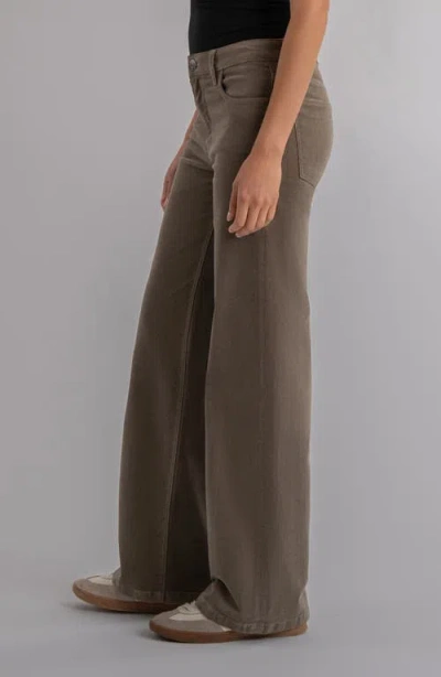 Kut From The Kloth Jean Mid Rise Wide Corduroy Pants In Green