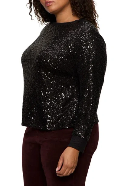 Sanctuary Sparkle Together Sequin Top In Black