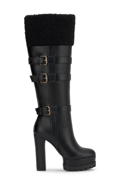 Jessica Simpson Women's Imerald Platform Cozy Tall Boots In Black