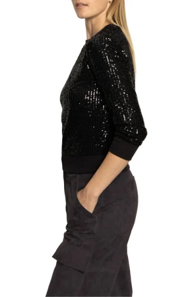 Sanctuary Sparkle Together Sequin Top In Black